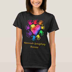 T-shirt Mains de sensibilisation à la leucodystrophie méta