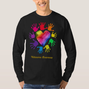 T-shirt Mains de sensibilisation au mélanome Mélanoma