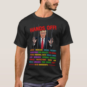 T-shirt Mains De Trump Drôle Dans L'Activisme De La Manife