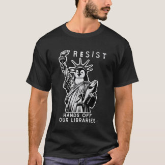T-shirt Mains Loin De Nos Bibliothèques Livres Lecture Pin