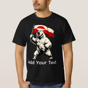 T-shirt Mains Loin du Drapeau du Groenland Soutien au Groe