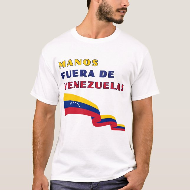T-shirt Mains Loin Du Venezuela (Devant)