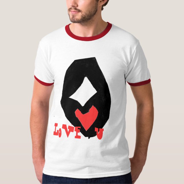 T-shirt mains luv (Devant)