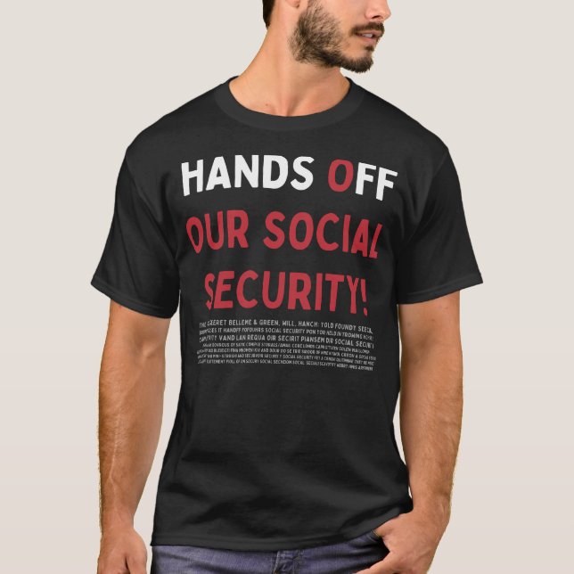 T-shirt Mains Notre Sécurité Sociale ! (Devant)