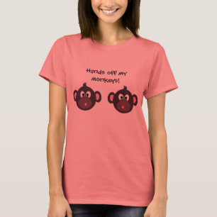 T-shirt Mains outre de mes singes