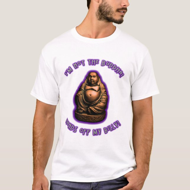 T-shirt Mains outre de mon ventre ! (Maternité) (Devant)