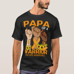 T-shirt Mains Papa d'un guerrier RSD RCPS Sensibilisation