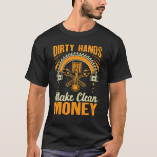 T-shirt Mains sales Faire Propre Auto Mécanique Voiture Gu