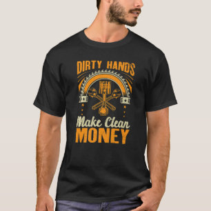 T-shirt Mains sales Faire Propre Auto Mécanique Voiture Gu