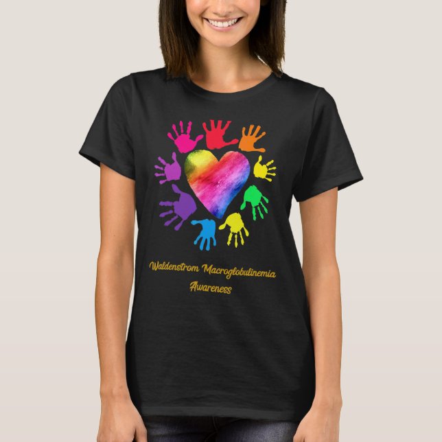 T-shirt Mains Waldenstrom Macroglobulinemia (Devant)