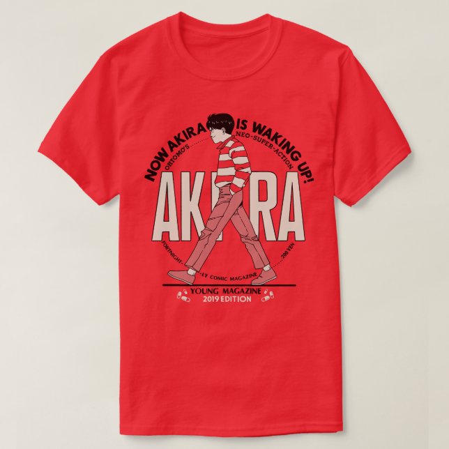 T-SHIRT MAINTENANT AKIRA SE RÉVEILLE (Design devant)