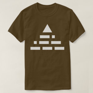 T-shirt MAINTENANT blanc de pyramide (de code Morse) 2ème