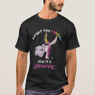 T-shirt Maintenant c'est scintillant, drôle et féroce âne