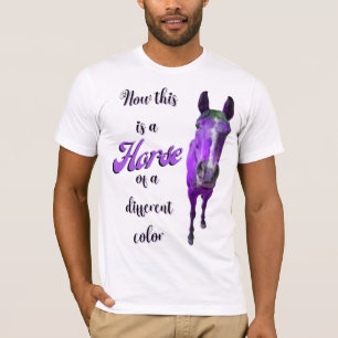 T-shirt Maintenant C'est Un Cheval De Couleur Différente V