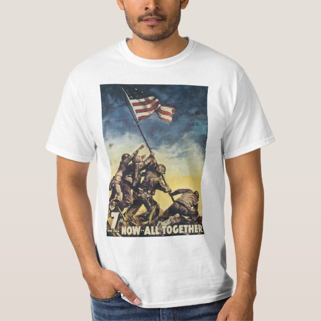 T-shirt Maintenant tous ensemble - Iwo Jima (Devant)