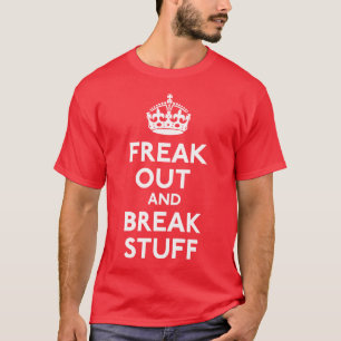 T-shirt Maintenez calme et continuez la chemise de parodie