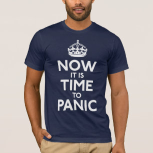 T-shirt Maintenez calme et continuez la chemise de parodie