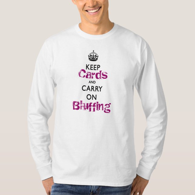 T-shirt Maintenez calme et continuez le modèle de cool de (Devant)