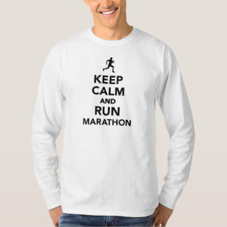 T-shirt Maintenez calme et courez le marathon
