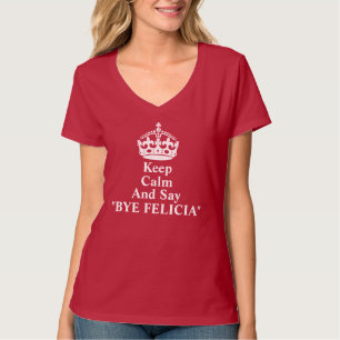 T-shirt Maintenez calme et dites la chemise secondaire de