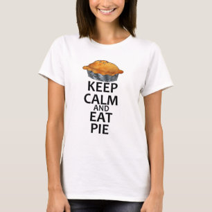 T-shirt Maintenez calme et mangez le tarte