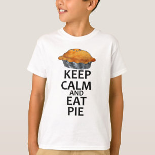 T-shirt Maintenez calme et mangez le tarte