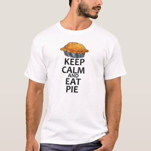 T-shirt Maintenez calme et mangez le tarte