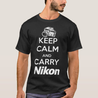 T-shirt Maintenez calme et portez le photographe frais de