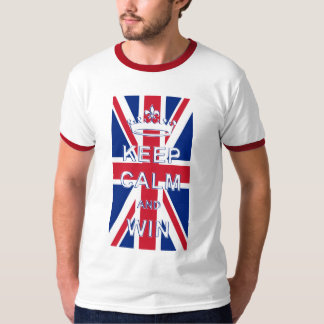 T-shirt Maintenez calme et victoire Union Jack