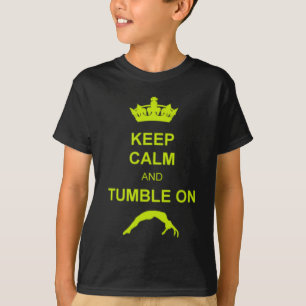 T-shirt Maintenez chemise calme et de dégringolade de
