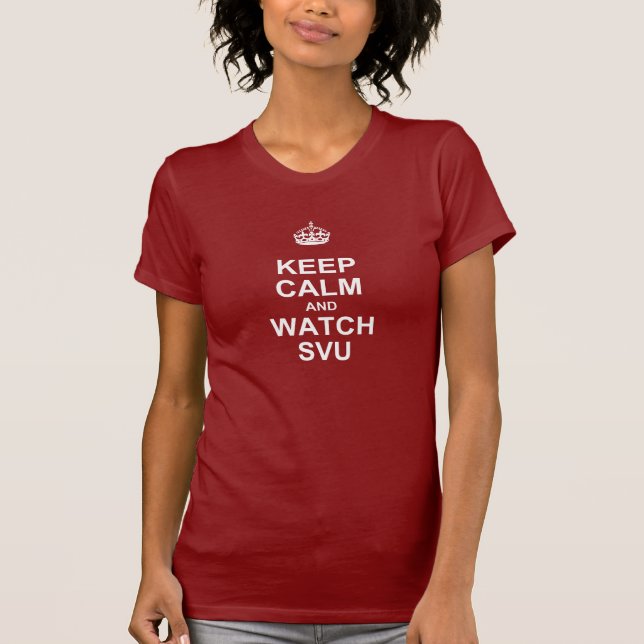 T-shirt Maintenez chemise calme et de la montre SVU (Devant)