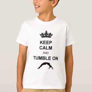 T-shirt Maintenez gymnaste calme et de dégringolade