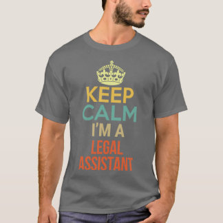 T-shirt Maintenez Le Calm Ix27m Un Assistant Juridique