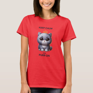 T-shirt Maintenez le calme et poursuivez