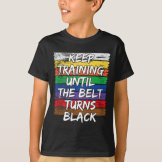 T-shirt Maintenir L'Entraînement Jusqu'À Ce Que La Ceintur