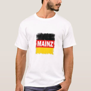 T-shirt Mainz - Allemagne avec drapeau allemand
