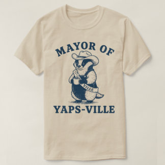 T-shirt Maire de Yapsville blaireau drôle