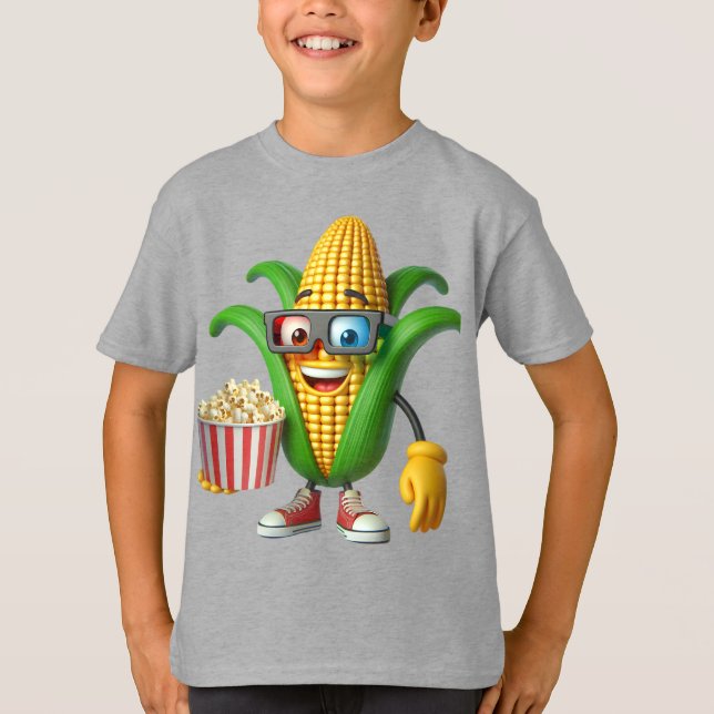T-shirt Maïs avec Popcorn (Devant)