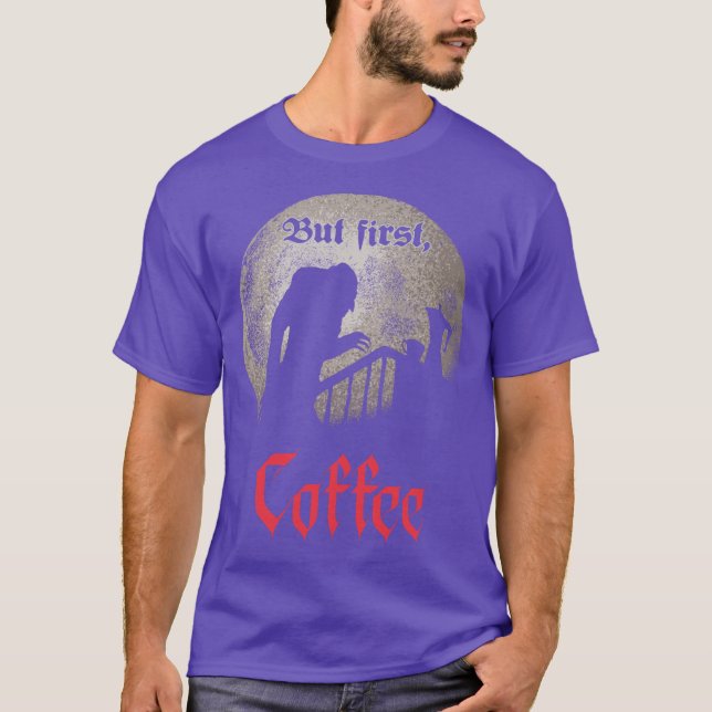 T-shirt Mais d'abord rétro (Devant)