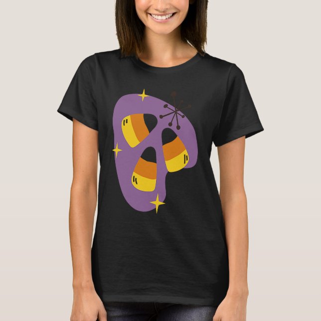 T-shirt Maïs de bonbon d'Halloween (Devant)
