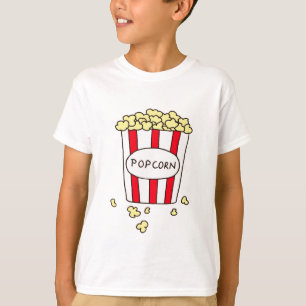 T-shirt Maïs éclaté de salle de cinéma d'amusement dans le