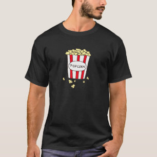 T-shirt Maïs éclaté de salle de cinéma d'amusement dans le