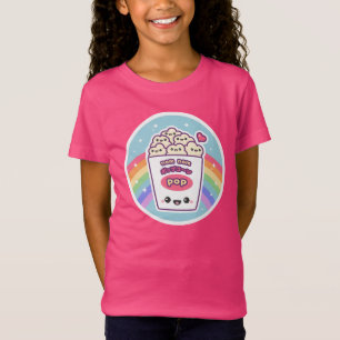 T-Shirt Maïs éclaté mignon d'arc-en-ciel