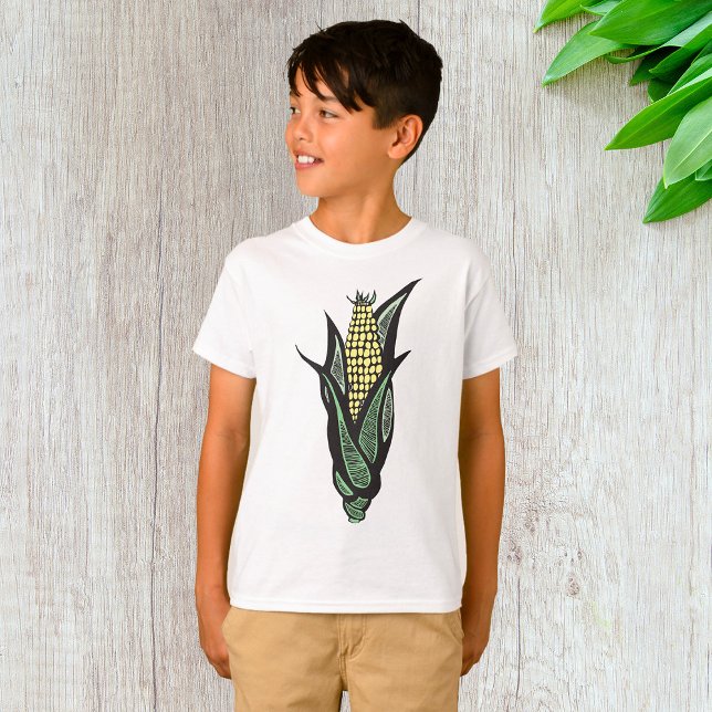 T-shirt Maïs en Épi Ferme Rustique Légume (Créateur téléchargé)