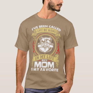 T-shirt Mais La Mère De Police Est Ma Fier Chemise De Poli