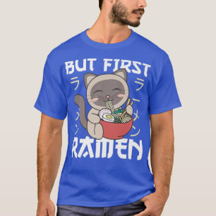 T-shirt Mais le premier Ramen Cute Cat Mange Ramen Noodles