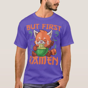T-shirt Mais le premier Ramen mignon Panda Rouge mange des