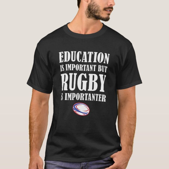 T-shirt Mais le rugby est plus important Samoa Rugby (Devant)