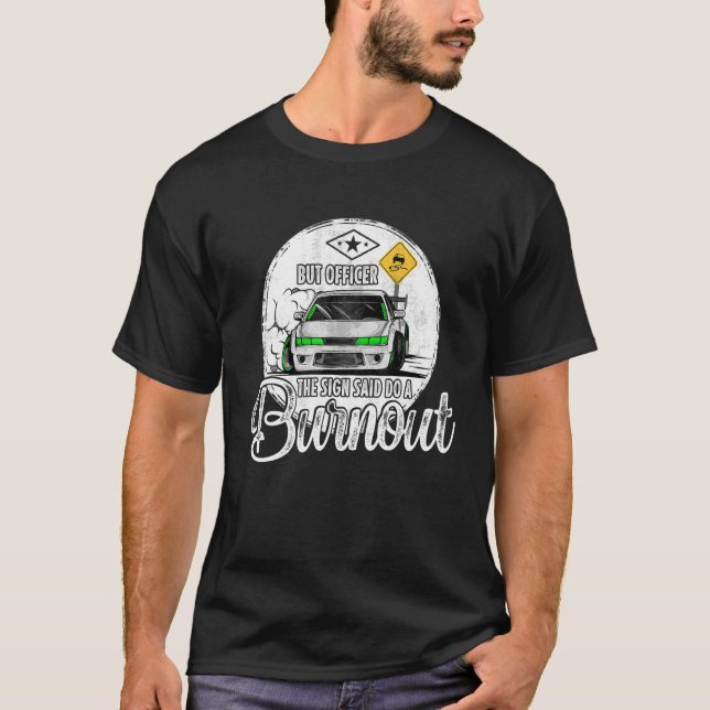 T-shirt Mais l'officier dit faire une brûlure 2 (Devant)