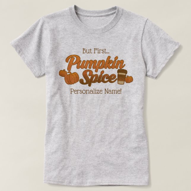 T-shirt Mais Nom d'épices du premier Citrouille (Design devant)